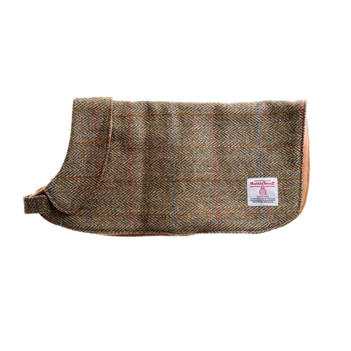 Harris Tweed Dog Coat Green Check