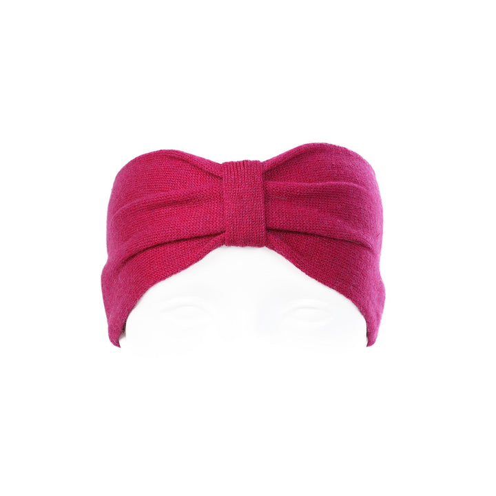 100% Cashmere Plain Ladies Headband Fuchsia - Dunedin Cashmere