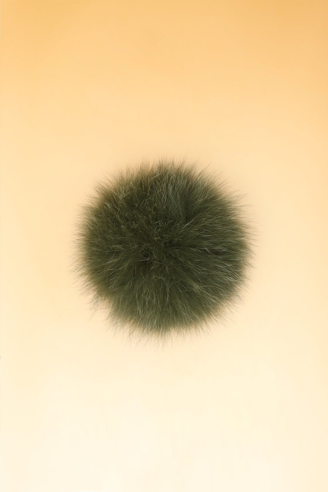 100% Real Fur Pom Pom Olive - Dunedin Cashmere