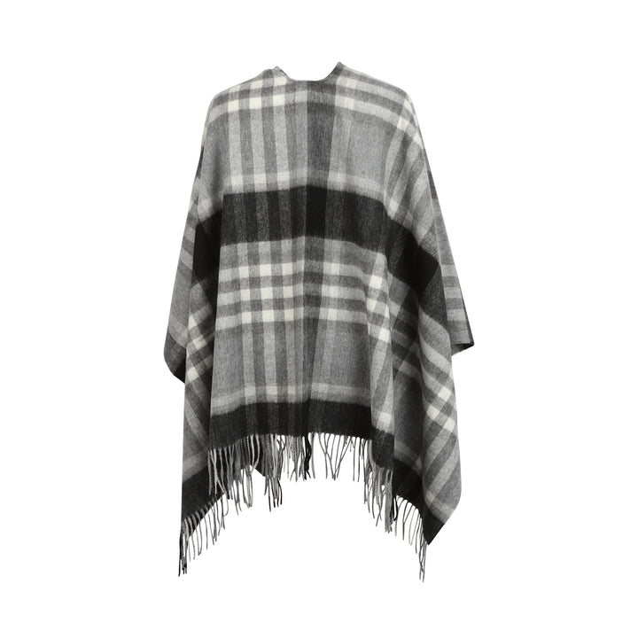 Mini Me Children’s Cape Chequer Tartan 90/10 Cashmere Black