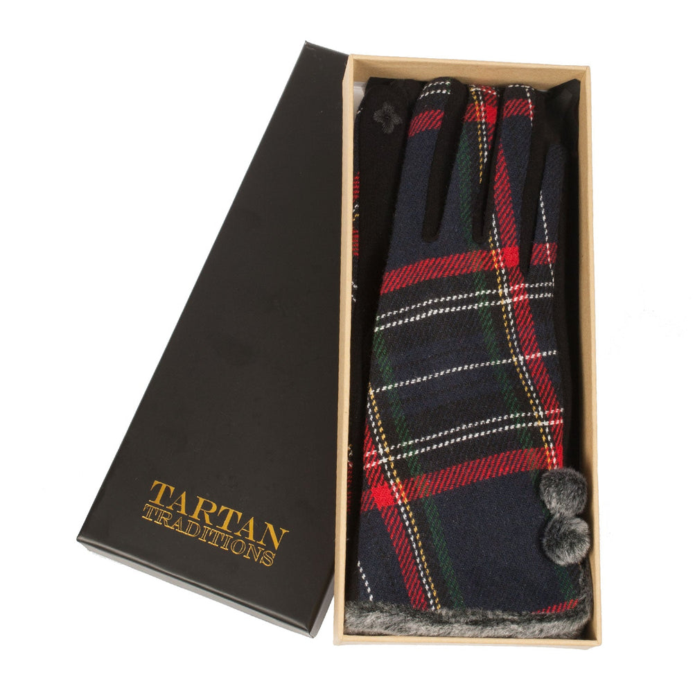 Heritage Of Scotland Women's Tartan Buckle Glove - Dunedin Cashmere