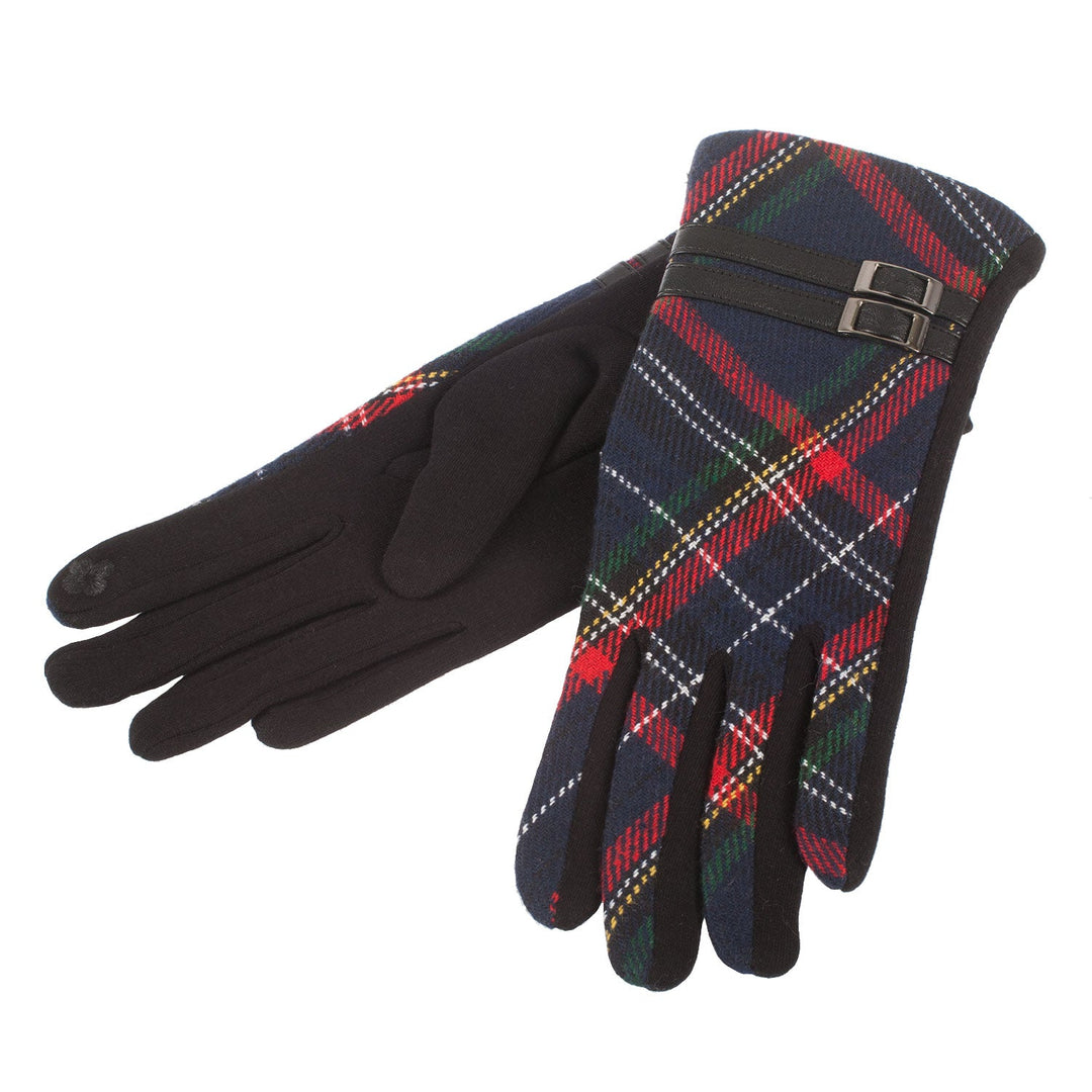 Heritage Of Scotland Women's Tartan Buckle Glove - Dunedin Cashmere