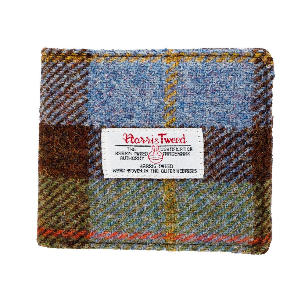 Men's Harris Tweed Mull Wallet Gunn Tartan - Dunedin Cashmere