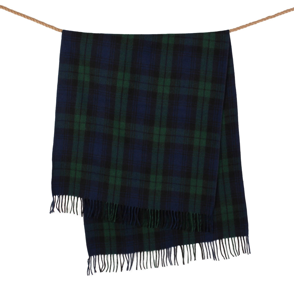 Tartan Knee Blanket Black Watch - Dunedin Cashmere